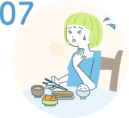食道のつかえ感